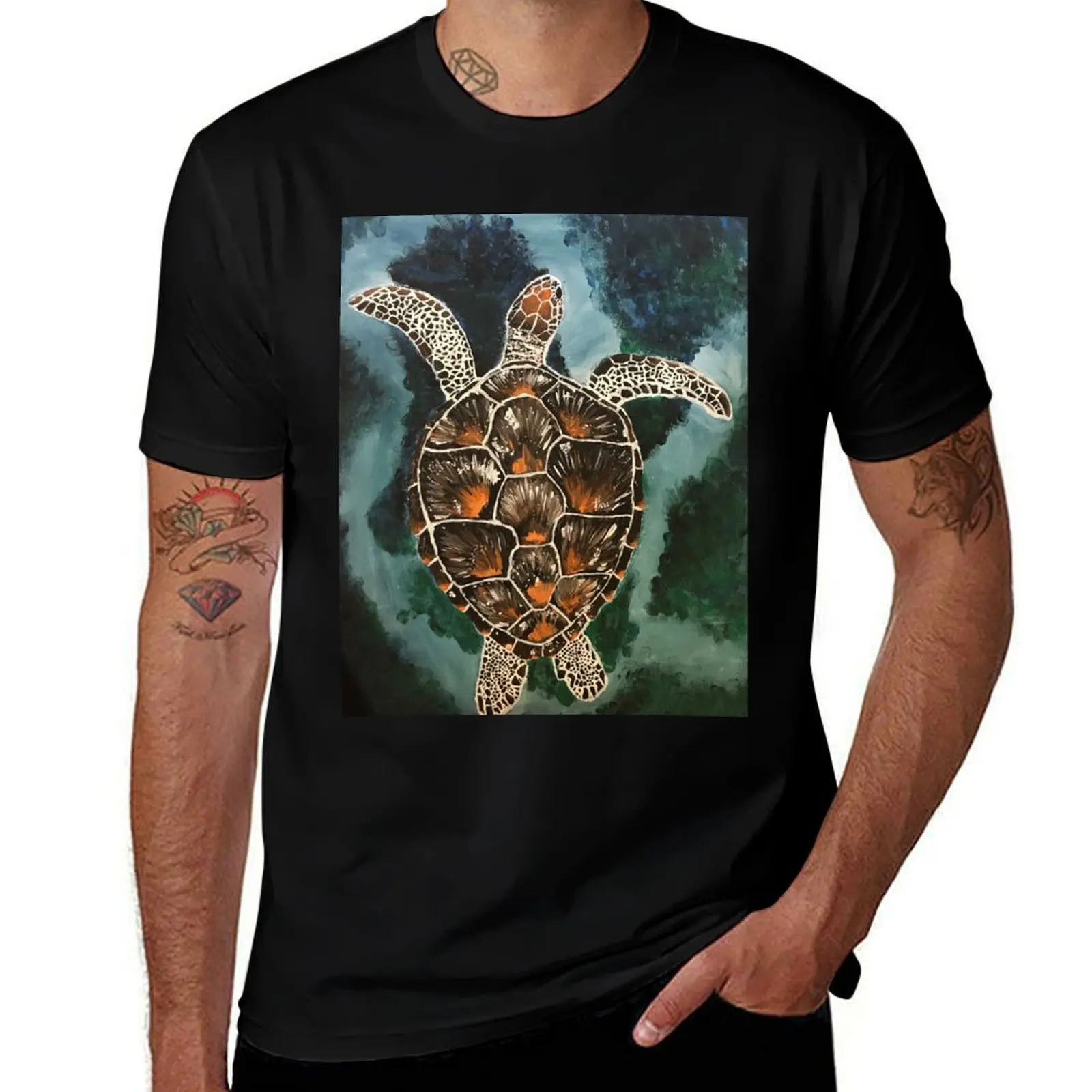 Sea Turtle Painting T-Shirt t shirt man designer t shirt custom print 
Sea Turtle Painting T-Shirt t shirt man designer t shirt custom print