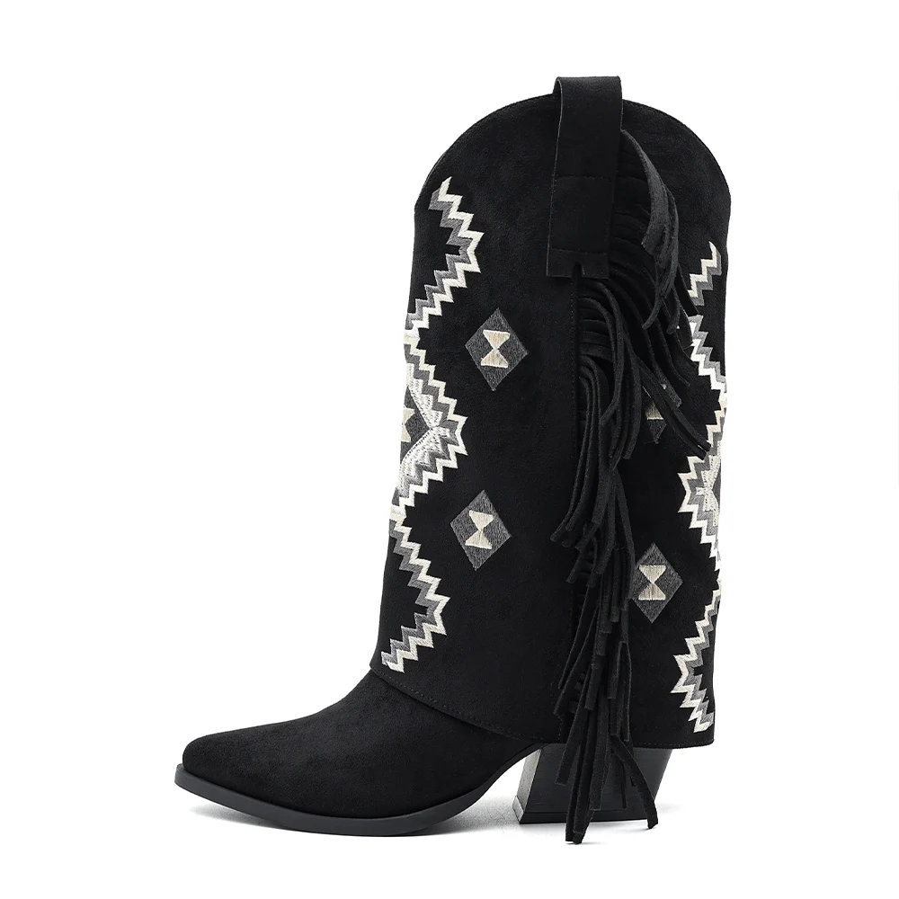 Women's Cowgirl Boots Comfortable Cowboy Western Boots Wide Calf Leather Embroidery Dapper Shoes
Women's Cowgirl Boots Comfortable Cowboy Western Boots Wide Calf Leather Embroidery Dapper Shoes
