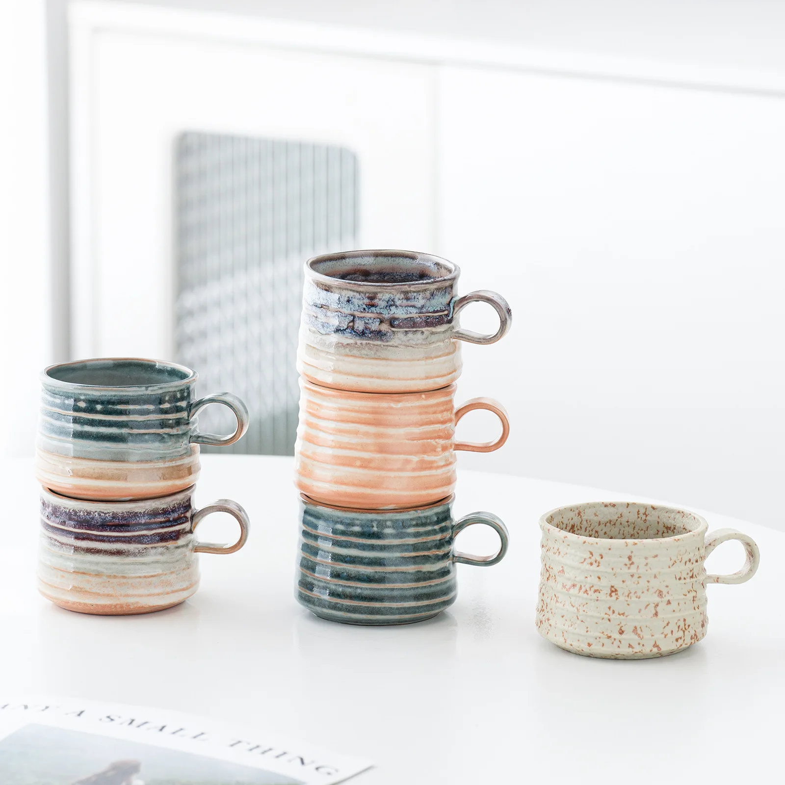 200ml Ceramic Coffee Mug Hand Coarse Ceramic Japanese Retro Breakfast Mugs Kiln Transformation Home Afternoon Tea Water Cup
200ml Ceramic Coffee Mug Hand Coarse Ceramic Japanese Retro Breakfast Mugs Kiln Transformation Home Afternoon Tea Water Cup