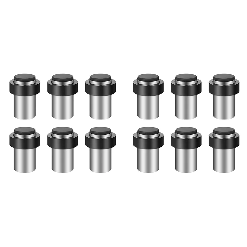 ABRU-12Pieces Door Stops Floor Mounted Door Stopper Stainless Steel Cylindrical Floor Door Stop For Bottom Or Top Of Door
ABRU-12Pieces Door Stops Floor Mounted Door Stopper Stainless Steel Cylindrical Floor Door Stop For Bottom Or Top Of Door