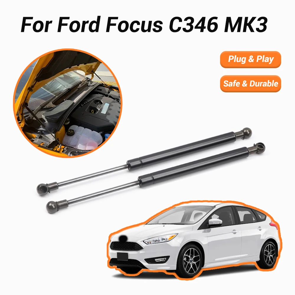 Hood Struts for Ford Focus C346 MK3 2011-2017 Front Engine Bonnet Gas Springs Shock Absorbers Lift Supports 2PCS
Hood Struts for Ford Focus C346 MK3 2011-2017 Front Engine Bonnet Gas Springs Shock Absorbers Lift Supports 2PCS