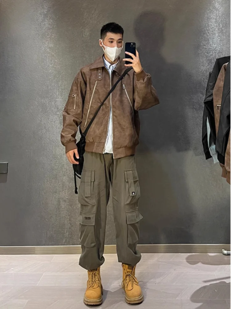 Американские рабочие брюки с несколькими карманами в стиле ретро, мужские повседневные брюки с манжетами CleanFit Logging, трендовые брендовые длинные брюки свободного покроя
Американские рабочие брюки с несколькими карманами в стиле ретро, мужские повседневные брюки с манжетами CleanFit Logging, трендовые брендовые длинные брюки свободного покроя