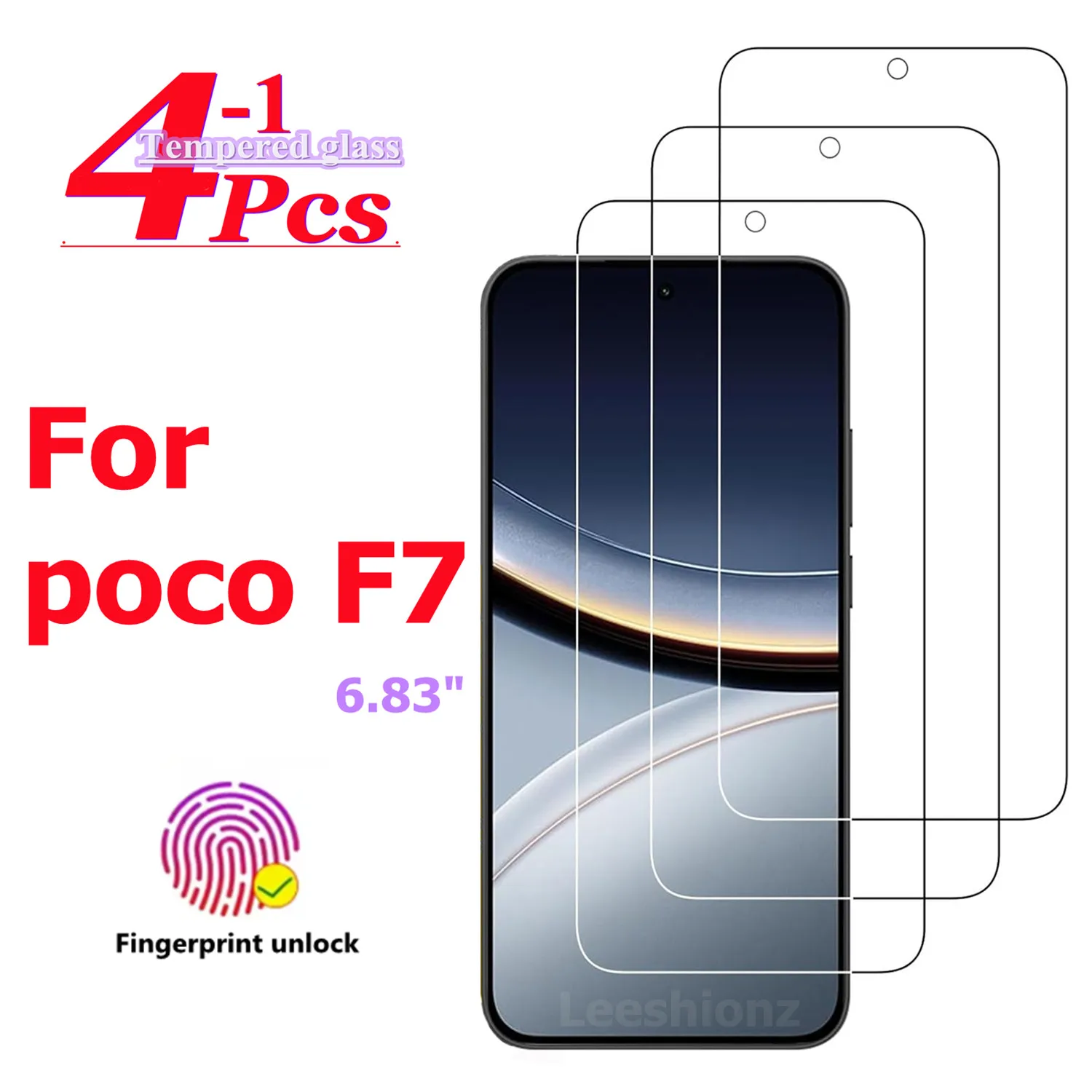 For poco F7 6.83" tempered glass high-definition anti drop screen protector
For poco F7 6.83" tempered glass high-definition anti drop screen protector