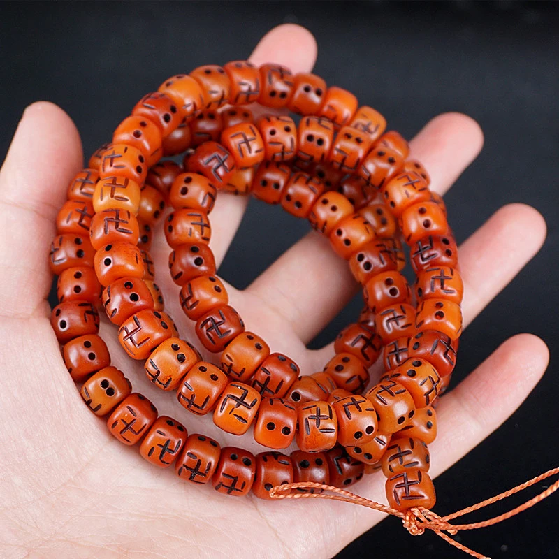 108 Cow Bone Old- Buddhist Necklace Tibetan Style Decorative Beads Bracelet
108 Cow Bone Old- Buddhist Necklace Tibetan Style Decorative Beads Bracelet
