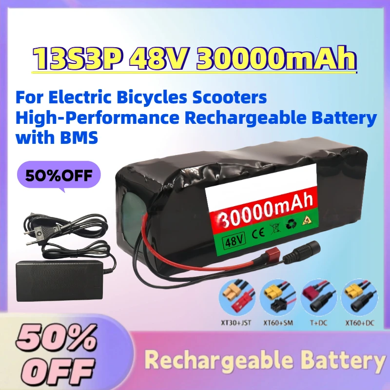 Fast Shipping New 13S3P 48V 30Ah Li-Ion Battery for Electric Bicycles Scooters High-Performance Rechargeable Battery with BMS
Fast Shipping New 13S3P 48V 30Ah Li-Ion Battery for Electric Bicycles Scooters High-Performance Rechargeable Battery with BMS