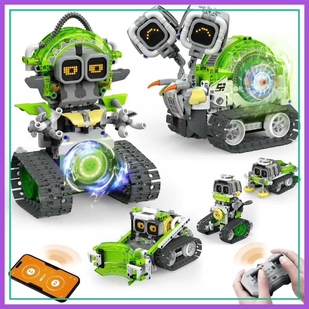 5in1 STEM Robot Building Set 478Pcs APP RC Coding Toy for Kids Age 6-12
5in1 STEM Robot Building Set 478Pcs APP RC Coding Toy for Kids Age 6-12