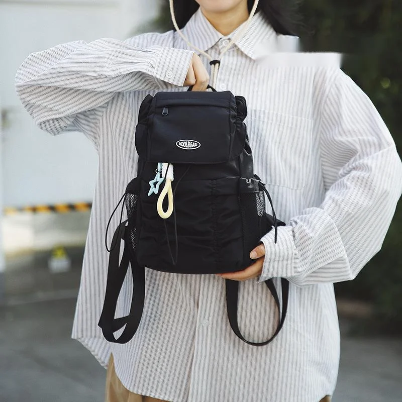 Lightweight Backpack, New Pleated Cloud Backpack Niche Design, Drawstring Girls' Small Backpack Travel Shoulder Bag
Lightweight Backpack, New Pleated Cloud Backpack Niche Design, Drawstring Girls' Small Backpack Travel Shoulder Bag