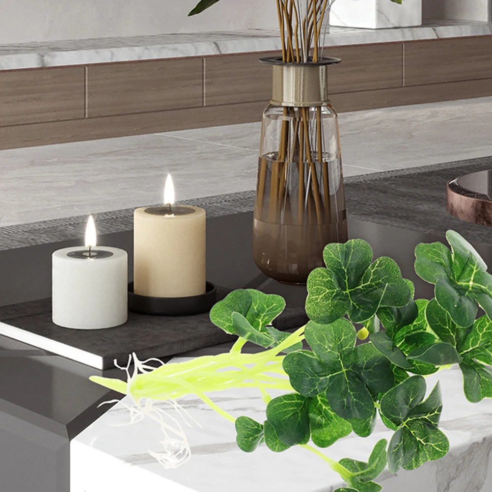 6Pcs Artificial Shamrock Leaves Faux Greenery Stems Realistic Leaf Picks for Home Dining Table Party Decoration
6Pcs Artificial Shamrock Leaves Faux Greenery Stems Realistic Leaf Picks for Home Dining Table Party Decoration