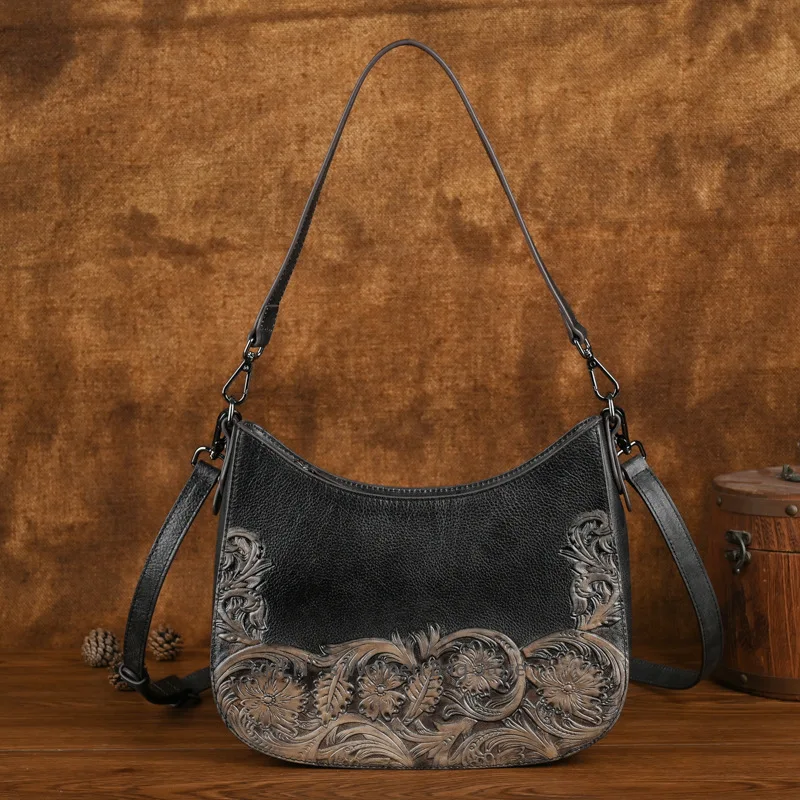 2025 New Retro Embossed Shoulder Bags Genuine Leather Women's Bag Versatile Cowhide Handmade Handbag
2025 New Retro Embossed Shoulder Bags Genuine Leather Women's Bag Versatile Cowhide Handmade Handbag