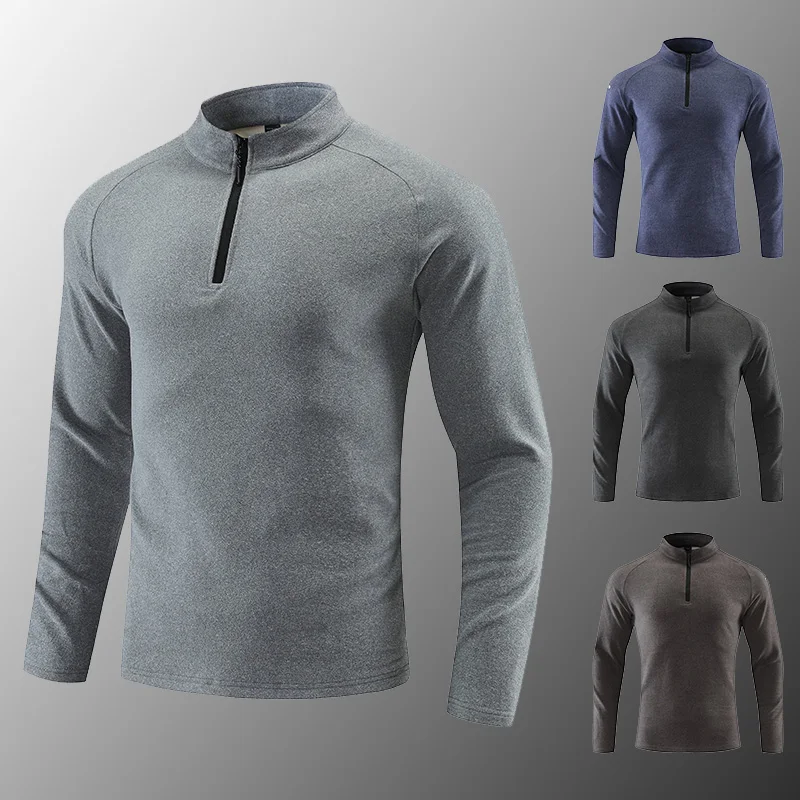 Autumn Men's Sweatwear Warm Pullover Solid Color Half Zipper Casual Sweater Slim V-neck Long Sleeve Men's Sweatshirts Winter Top
Autumn Men's Sweatwear Warm Pullover Solid Color Half Zipper Casual Sweater Slim V-neck Long Sleeve Men's Sweatshirts Winter Top