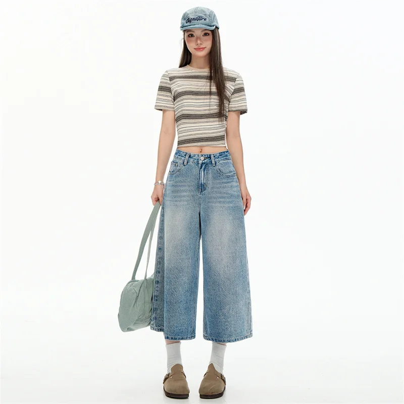 Women Denim Shorts Cropped pants Baggy Calf Length Pants Y2k Aesthetic Wide Leg Carpenter Jean American Retro Streetwear
Women Denim Shorts Cropped pants Baggy Calf Length Pants Y2k Aesthetic Wide Leg Carpenter Jean American Retro Streetwear