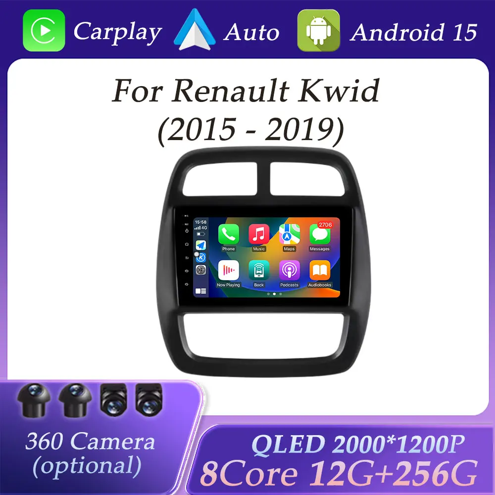 Android 15 for Renault Kwid 2015 - 2019 Split Screen CarPlay Car Radio Video Audio Multimedia HD Screen GPS Navi DSP Stereo BT
Android 15 for Renault Kwid 2015 - 2019 Split Screen CarPlay Car Radio Video Audio Multimedia HD Screen GPS Navi DSP Stereo BT
