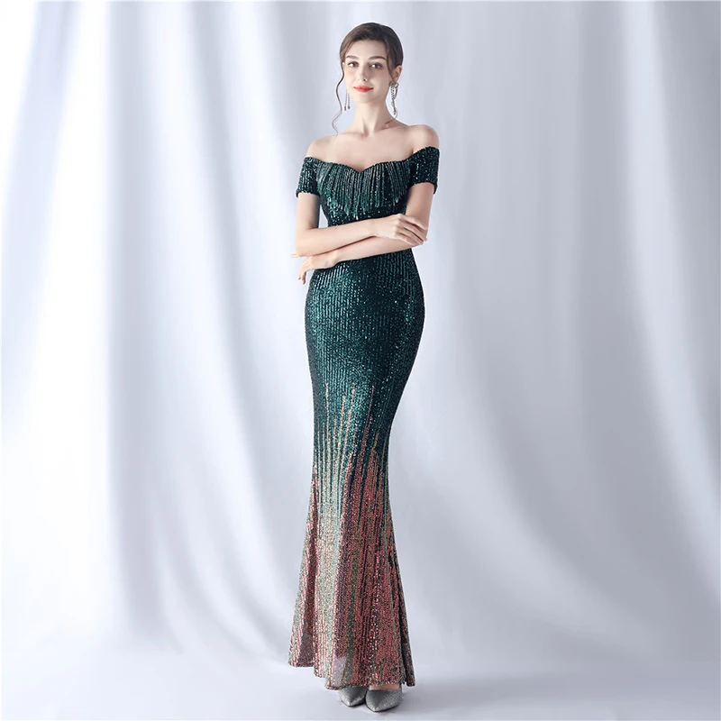 Summer Fashion Sexy Off shoulder Short sleeve Tassel Sequined Evening Party Cocktail Prom Wedding Long Maxi dresses vestido
Summer Fashion Sexy Off shoulder Short sleeve Tassel Sequined Evening Party Cocktail Prom Wedding Long Maxi dresses vestido