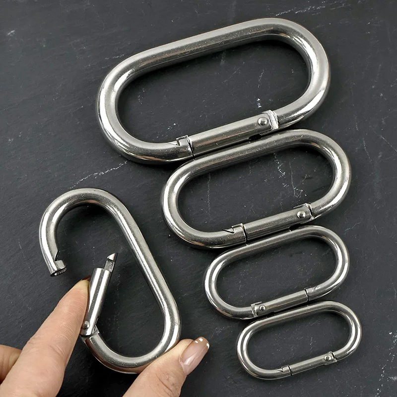 1-5Pcs Oval Coil Spring ID40/50/65/80mm Heavy Duty 304 Stainless Steel O Ring Snap Hook Quick Release Rings Carabiner Buckle
1-5Pcs Oval Coil Spring ID40/50/65/80mm Heavy Duty 304 Stainless Steel O Ring Snap Hook Quick Release Rings Carabiner Buckle