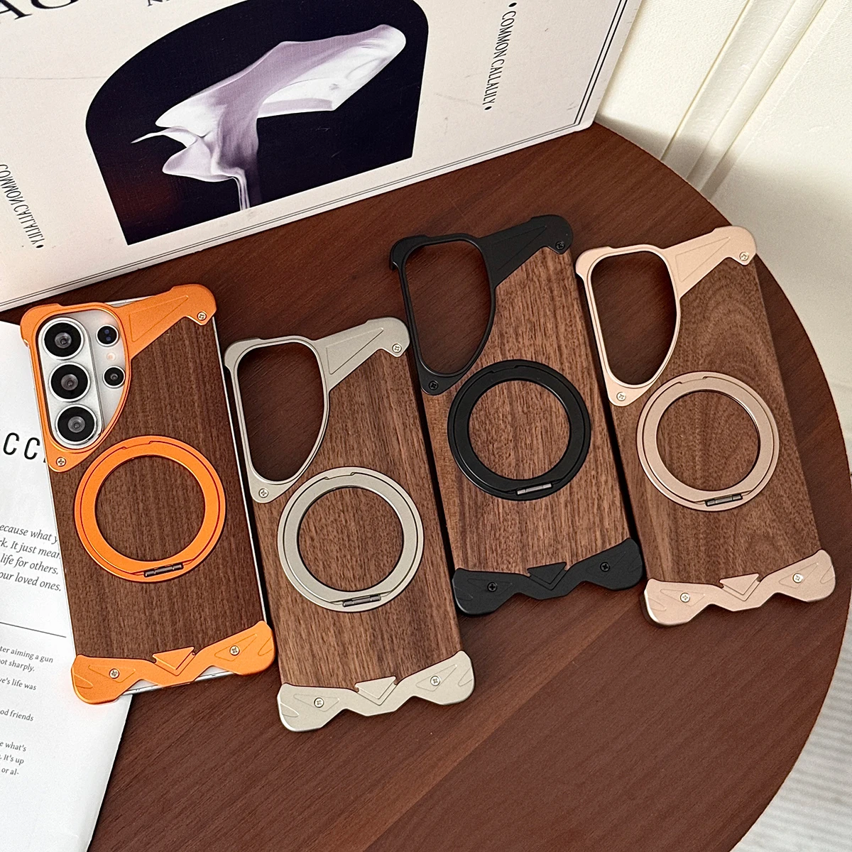 Magnetic Alloy Wood Case for Samsung Galaxy S26 S25 S24 S23 Ultra Cover Real Walnut Back Mag-safe Stand Holder Air-cushion Shell
Magnetic Alloy Wood Case for Samsung Galaxy S26 S25 S24 S23 Ultra Cover Real Walnut Back Mag-safe Stand Holder Air-cushion Shell