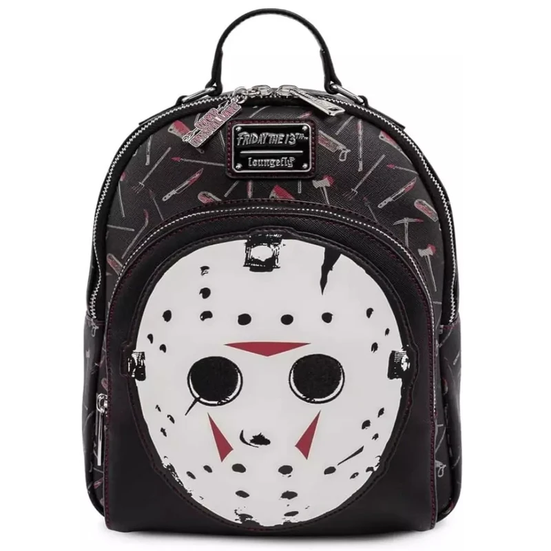 Loungefly Friday The 13th Jason Mask Womens Double Strap Shoulder Bag Purse Mini Backpacks
Loungefly Friday The 13th Jason Mask Womens Double Strap Shoulder Bag Purse Mini Backpacks