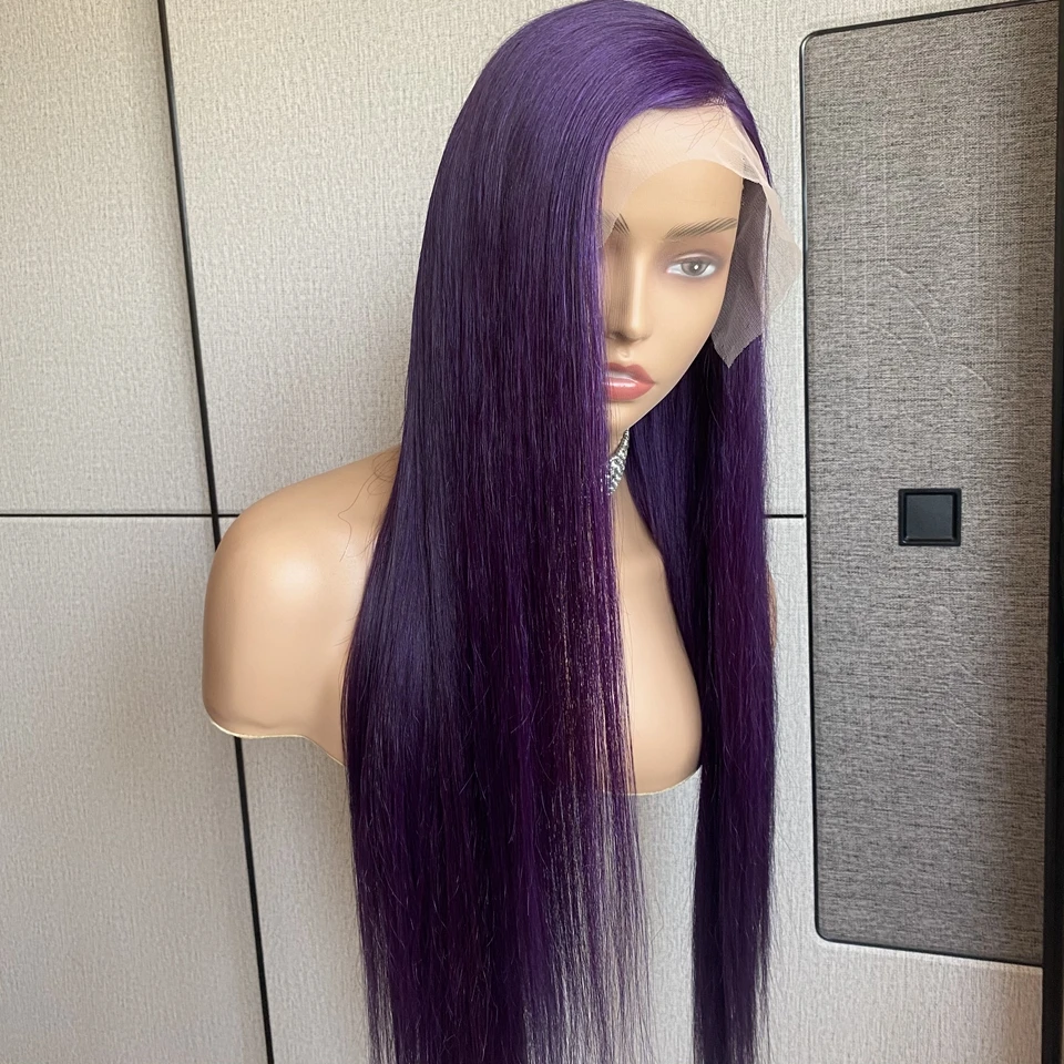 Purple 13X6 Lace Frontal Wig Human Hair Pre Plucked Straight Remy Human Hair Wigs for Women Bleached Knots 13X4 HD Frontal Wigs
Purple 13X6 Lace Frontal Wig Human Hair Pre Plucked Straight Remy Human Hair Wigs for Women Bleached Knots 13X4 HD Frontal Wigs