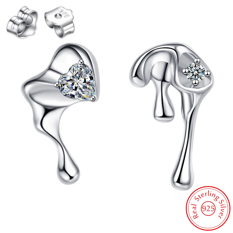 New Original Fashion Jewelry Lady's 925 Sterling Silver Asymmetrical Crystal Zircon Stud Earrings FQL25017
New Original Fashion Jewelry Lady's 925 Sterling Silver Asymmetrical Crystal Zircon Stud Earrings FQL25017