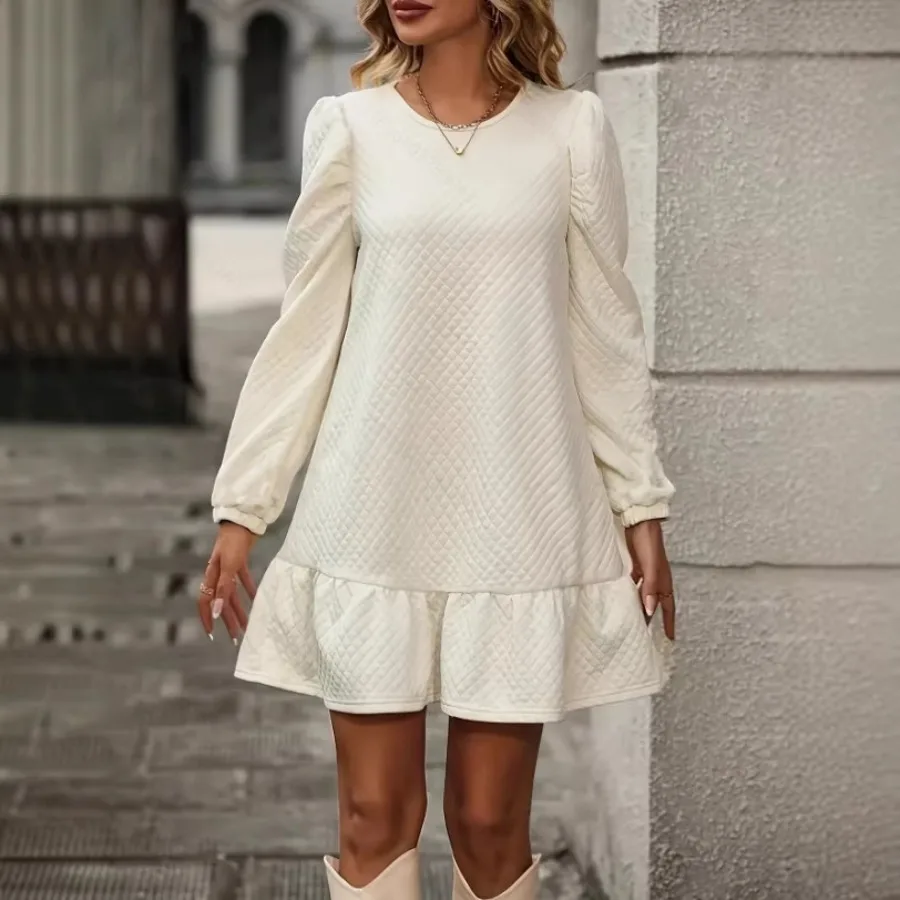 【New style】2026 spring and summer new women's clothing long-sleeved splicing casual fashionable holiday sweater dress
【New style】2026 spring and summer new women's clothing long-sleeved splicing casual fashionable holiday sweater dress