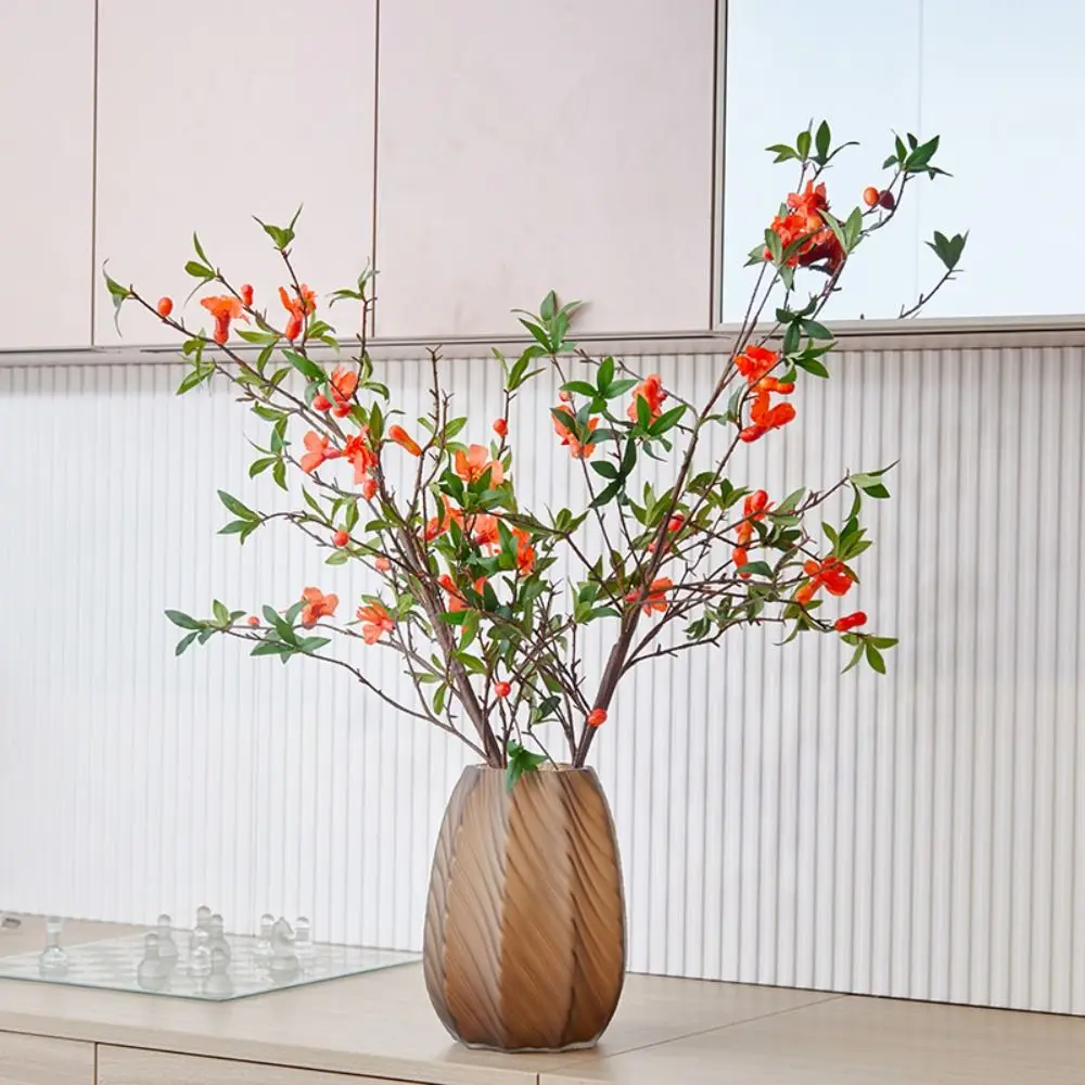 85cm Artificial Pomegranate Flower Realistic Real Touch Pomegranate Flower Branches Elegant Handmade Fake Flower
85cm Artificial Pomegranate Flower Realistic Real Touch Pomegranate Flower Branches Elegant Handmade Fake Flower