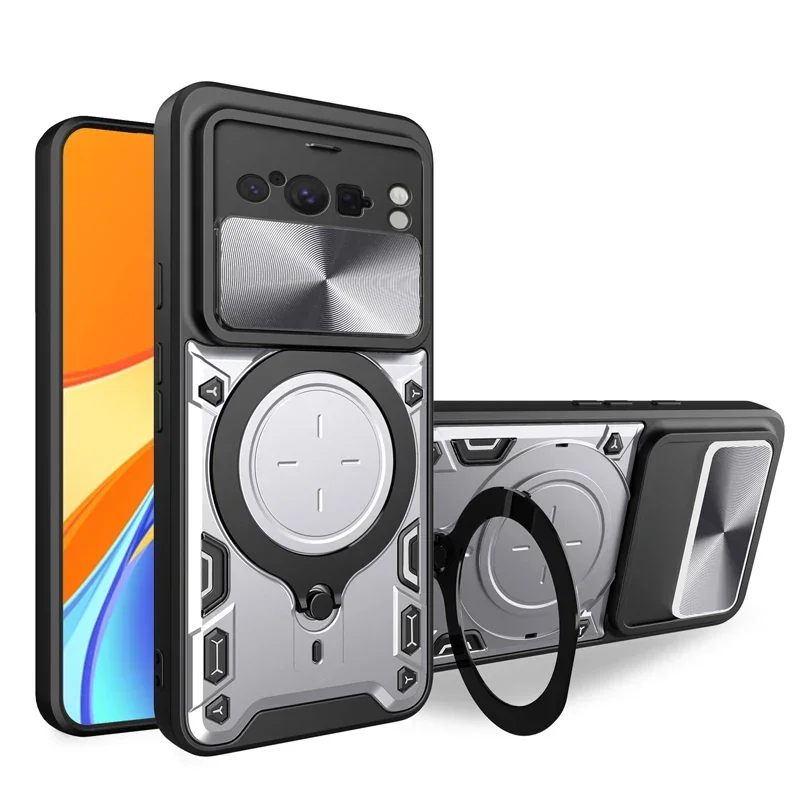 Phone Case Slide Camera Lens Protect Armor Back Cover for Google Pixel 8 Pro 9A Pixel 9 Pro XL Case Car Magnet Holder Ring Funda
Phone Case Slide Camera Lens Protect Armor Back Cover for Google Pixel 8 Pro 9A Pixel 9 Pro XL Case Car Magnet Holder Ring Funda