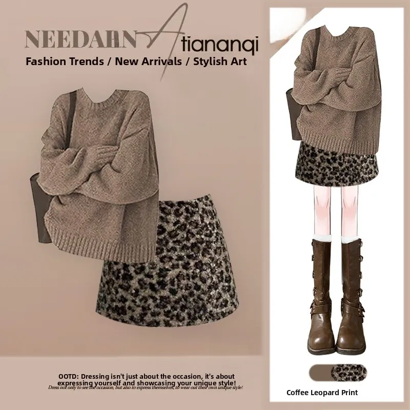 Elegant Knitted Sweater And Skirt Set for Women Autumn Winter Fashion Two-Piece Ensemble Slimming High-End Feel
Elegant Knitted Sweater And Skirt Set for Women Autumn Winter Fashion Two-Piece Ensemble Slimming High-End Feel
