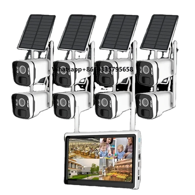 Outdoors IP66 Waterproof 4MP 8CH Wifi Full Color Night Vision Nvr Kit Security Surveillance Solar Wireless Cctv System
Outdoors IP66 Waterproof 4MP 8CH Wifi Full Color Night Vision Nvr Kit Security Surveillance Solar Wireless Cctv System