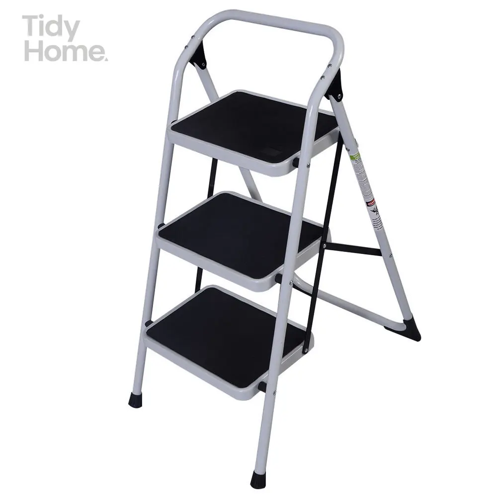 Step Ladder Folding Step Stool for Adults with Anti-Slip Pedal, 330 lbs Capacity for Kitchen, Home, Black & White
Step Ladder Folding Step Stool for Adults with Anti-Slip Pedal, 330 lbs Capacity for Kitchen, Home, Black & White