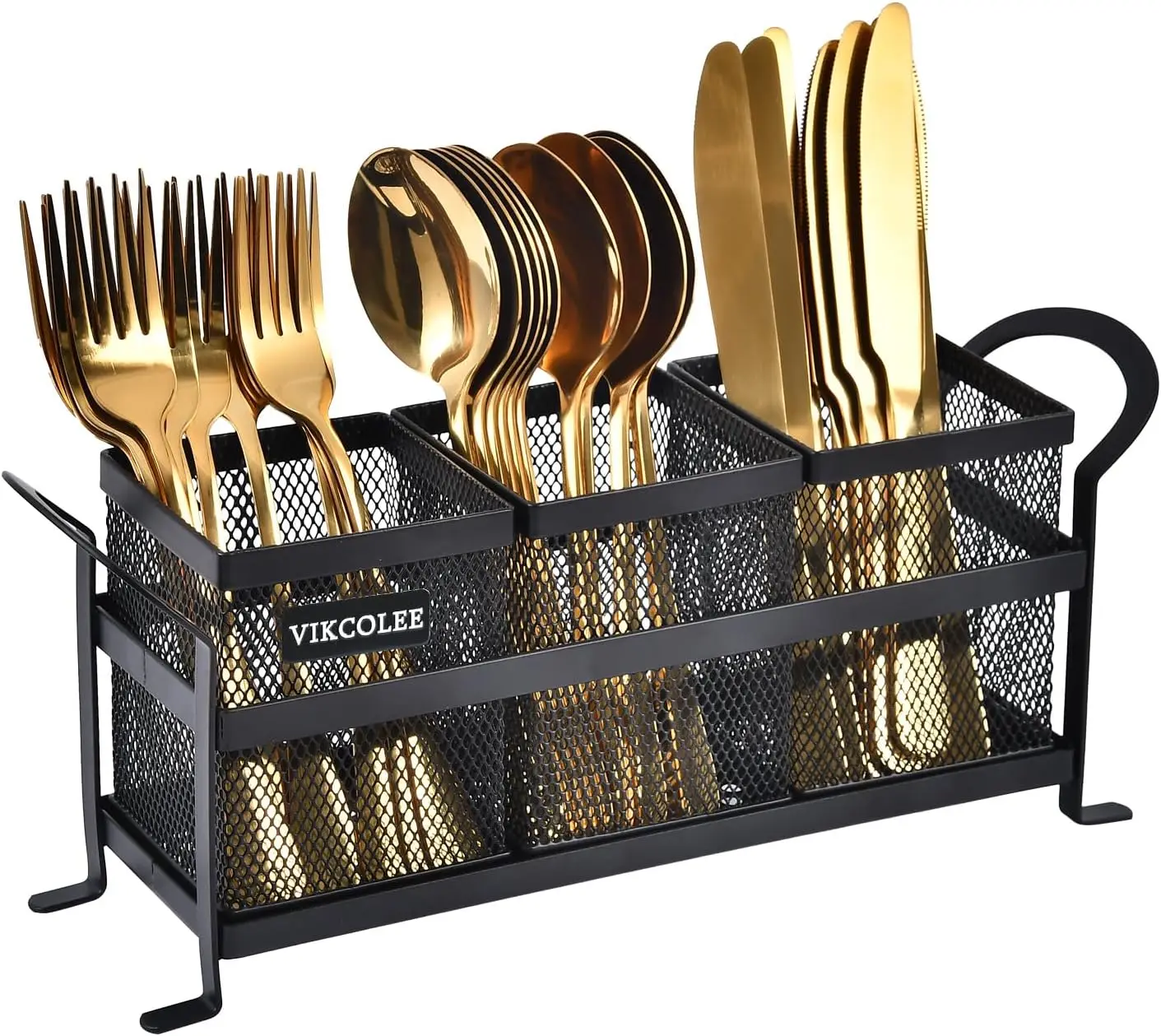 Kitchen Utensil Holder, Silverware Organizer Holder, Compact Metal Organizer for Flatware, Spoons
Kitchen Utensil Holder, Silverware Organizer Holder, Compact Metal Organizer for Flatware, Spoons