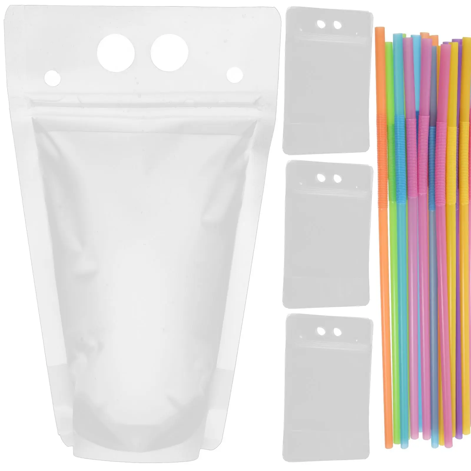 100 Pcs Transparent Drink Bags 450ml PET Foldable Self Sealing Portable Fun Adult Pouches For Beverages Juice Beer Kitchen Bar
100 Pcs Transparent Drink Bags 450ml PET Foldable Self Sealing Portable Fun Adult Pouches For Beverages Juice Beer Kitchen Bar