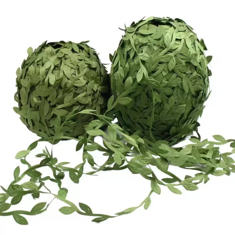 DIY Wreath Gift Scrapbooking Craft Fake Flowers 10Meter Silk Leaf-Shaped Handmade Artificial green Leaves For Wedding Decoration
DIY Wreath Gift Scrapbooking Craft Fake Flowers 10Meter Silk Leaf-Shaped Handmade Artificial green Leaves For Wedding Decoration