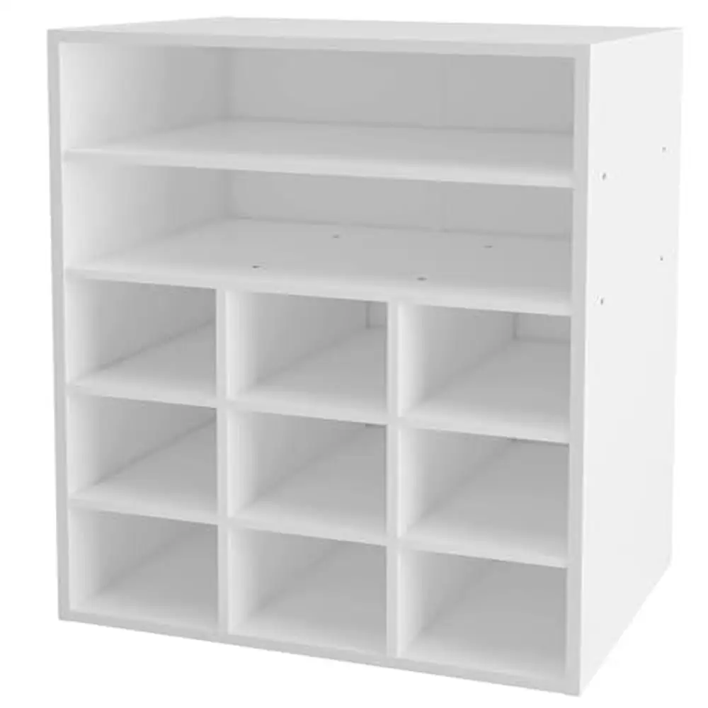 Wooden 9-Cube Shoe Rack Organizer with 2-Tier Storage Shelf Stackable Shoe Stand 10-15 Pairs Ideal Entryway Closet and Hallway
Wooden 9-Cube Shoe Rack Organizer with 2-Tier Storage Shelf Stackable Shoe Stand 10-15 Pairs Ideal Entryway Closet and Hallway