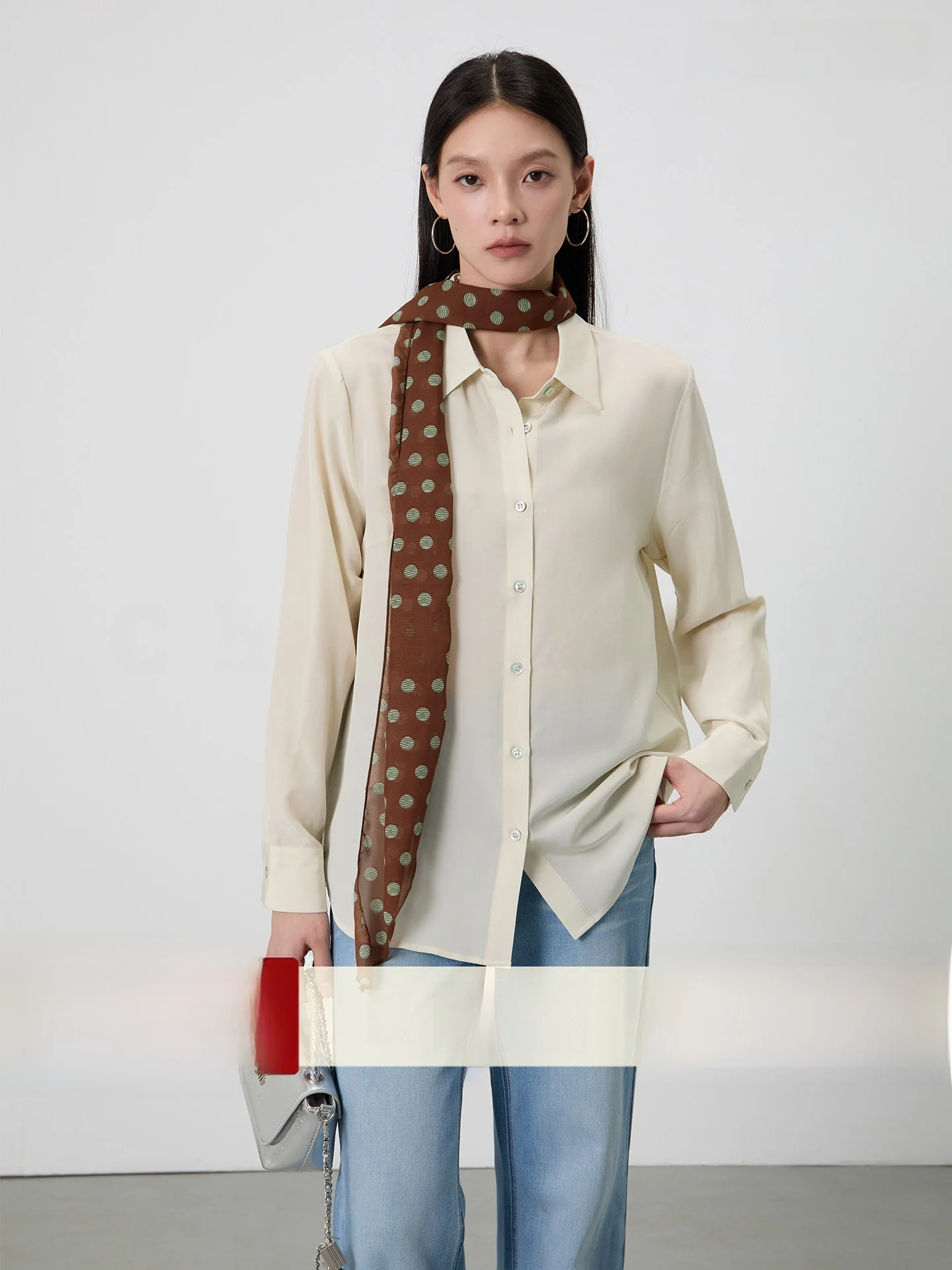 Pure Silk Shirt Women's 100 Silk Double Gauze Slimming Shirt Commute Shoulder Fit Shirt Breathable Long Sleeve Shirt
Pure Silk Shirt Women's 100 Silk Double Gauze Slimming Shirt Commute Shoulder Fit Shirt Breathable Long Sleeve Shirt