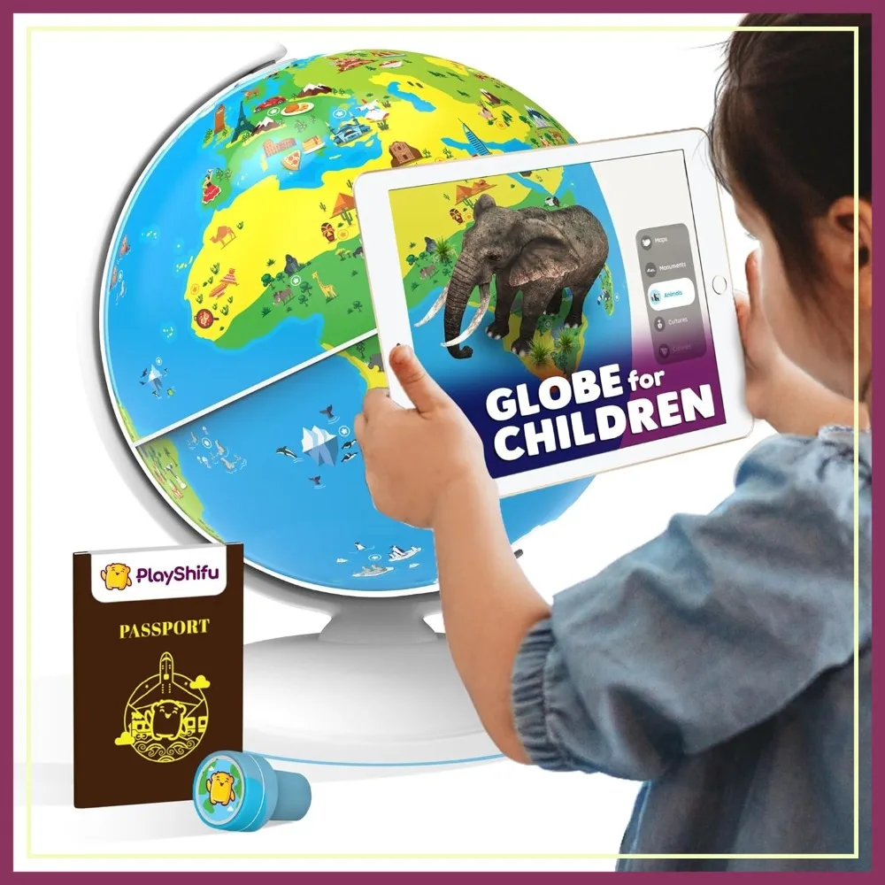 Interactive Globe for Kids: 1000+ Facts on Animals, Places & Monuments | Tech-Powered STEM Toy, Ages 4-10
Interactive Globe for Kids: 1000+ Facts on Animals, Places & Monuments | Tech-Powered STEM Toy, Ages 4-10