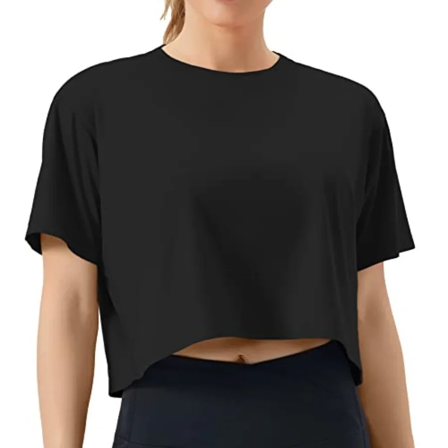 THE GYM PEOPLE Women's Workout Crop Top T-Shirt Short Sleeve Boxy Yoga Running Cropped Basic Tee
THE GYM PEOPLE Women's Workout Crop Top T-Shirt Short Sleeve Boxy Yoga Running Cropped Basic Tee