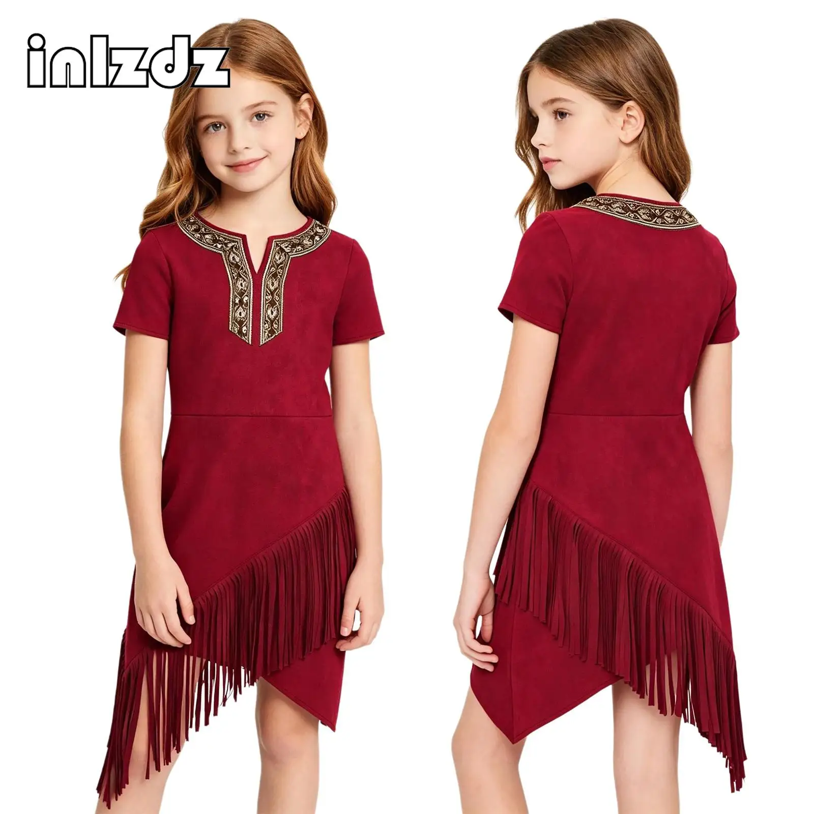Teen Girls Indian Native American Costume Halloween Aboriginal Hunters Cosplay Fancy Dress Up Fringe Western Cowgirls Dress
Teen Girls Indian Native American Costume Halloween Aboriginal Hunters Cosplay Fancy Dress Up Fringe Western Cowgirls Dress