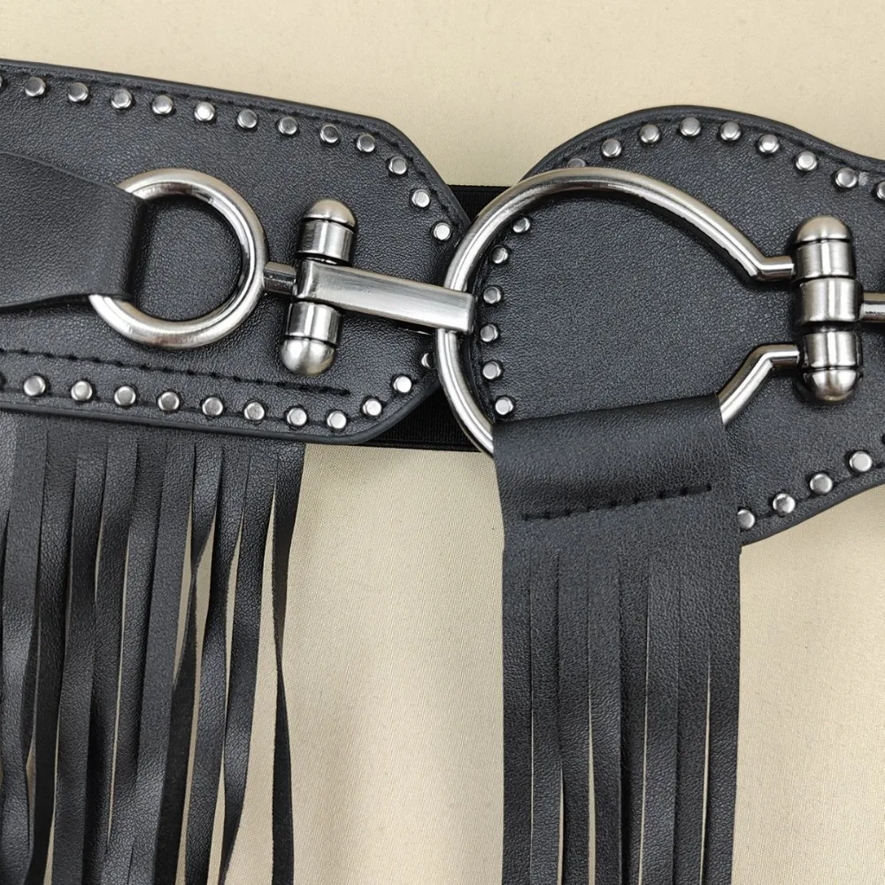 Exaggerated Alloy Rivets Belt Vintage Hip-hop Tassels Waistband Jeans Decor PU Leather Punk Belt Jazz Dance Accessory
Exaggerated Alloy Rivets Belt Vintage Hip-hop Tassels Waistband Jeans Decor PU Leather Punk Belt Jazz Dance Accessory