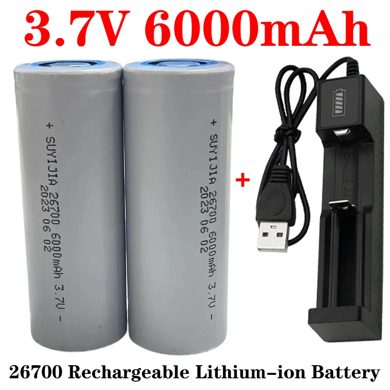 SUYIJIA Original 26700 3,7 В 6000 мАч литий-ионная аккумуляторная батарея электромобиль трехколесный велосипед фонарик для хранения энергии
SUYIJIA Original 26700 3,7 В 6000 мАч литий-ионная аккумуляторная батарея электромобиль трехколесный велосипед фонарик для хранения энергии