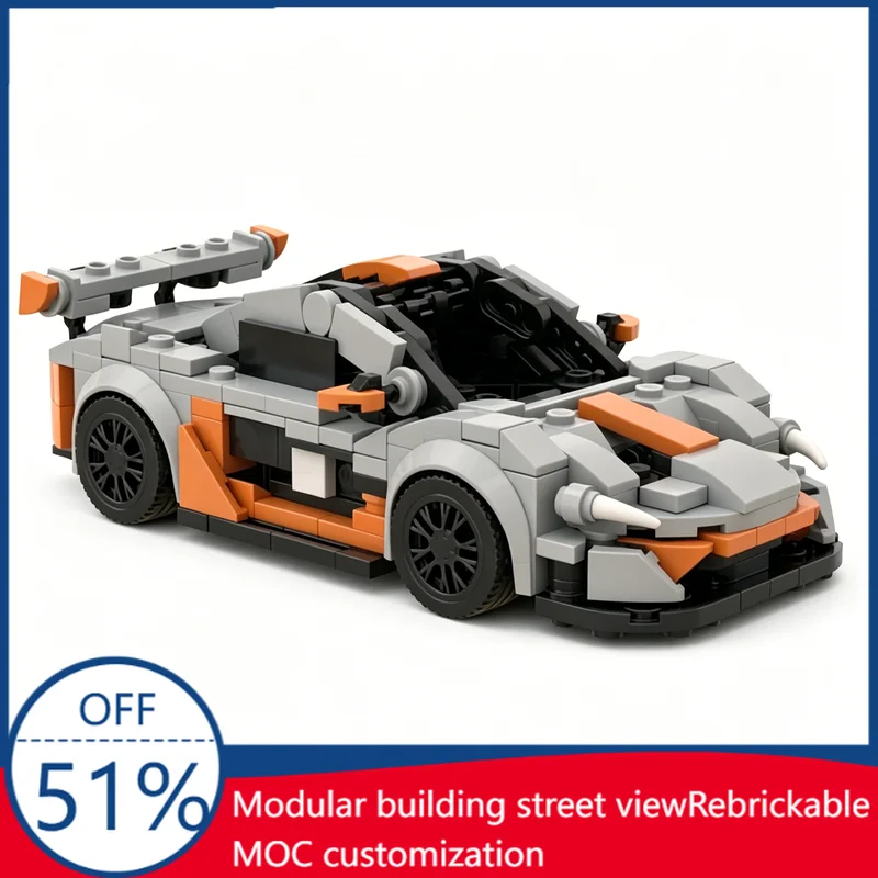 331Pcs Customize P1 GTR Grey Orange Sports Car Custom Building Blocks Model Educational Assembly Toy Collectors Festival Gifts
331Pcs Customize P1 GTR Grey Orange Sports Car Custom Building Blocks Model Educational Assembly Toy Collectors Festival Gifts