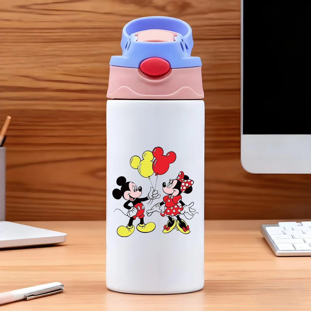 Disney Mickey & Minnie cartoon character vacuum cup 304 stainless steel cartoon straw cup kids water bottle New Year's gift
Disney Mickey & Minnie cartoon character vacuum cup 304 stainless steel cartoon straw cup kids water bottle New Year's gift