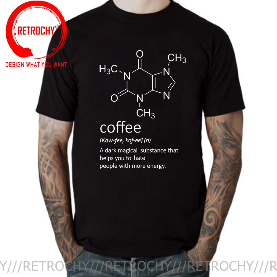 Novelty CAFFEINE Coffee T Shirts Men Coffee Definition T-shirt Graphic tshirt Streetwear Birthday Gifts Coffee Formula Tee Shirt
Novelty CAFFEINE Coffee T Shirts Men Coffee Definition T-shirt Graphic tshirt Streetwear Birthday Gifts Coffee Formula Tee Shirt