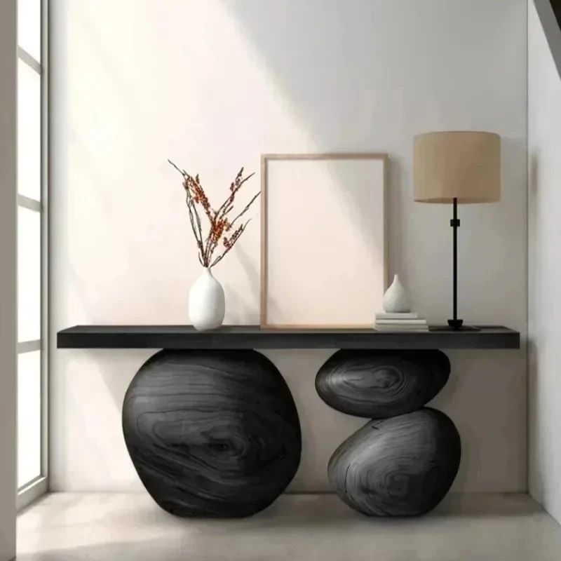 Wind Solid WoodTable Artistic Sense Entrance Platform Against the Wall Desk Creative Side Table
Wind Solid WoodTable Artistic Sense Entrance Platform Against the Wall Desk Creative Side Table