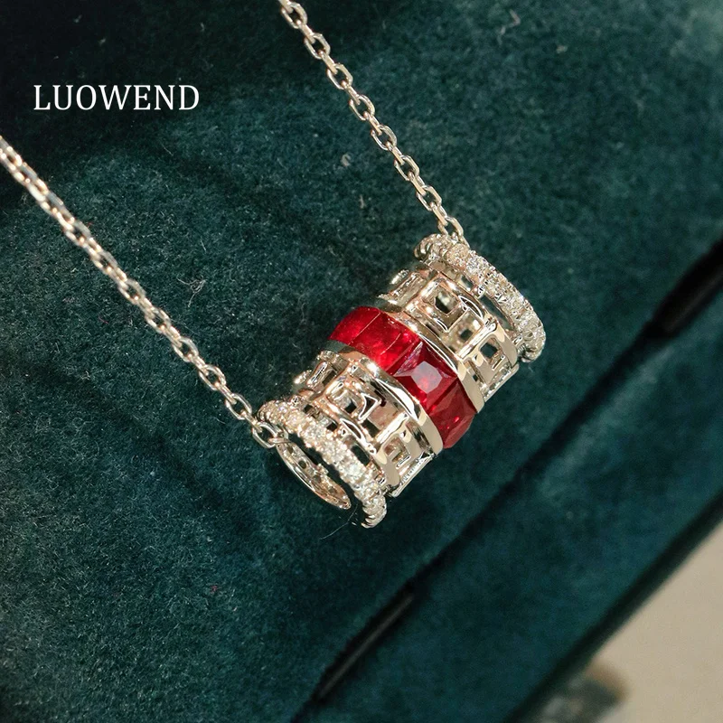 LUOWEND 100% ожерелье из белого золота 18 карат, модный дизайн, блестящий бриллиант, натуральный рубин, ожерелье для женщин, подарок на день рождения
LUOWEND 100% ожерелье из белого золота 18 карат, модный дизайн, блестящий бриллиант, натуральный рубин, ожерелье для женщин, подарок на день рождения