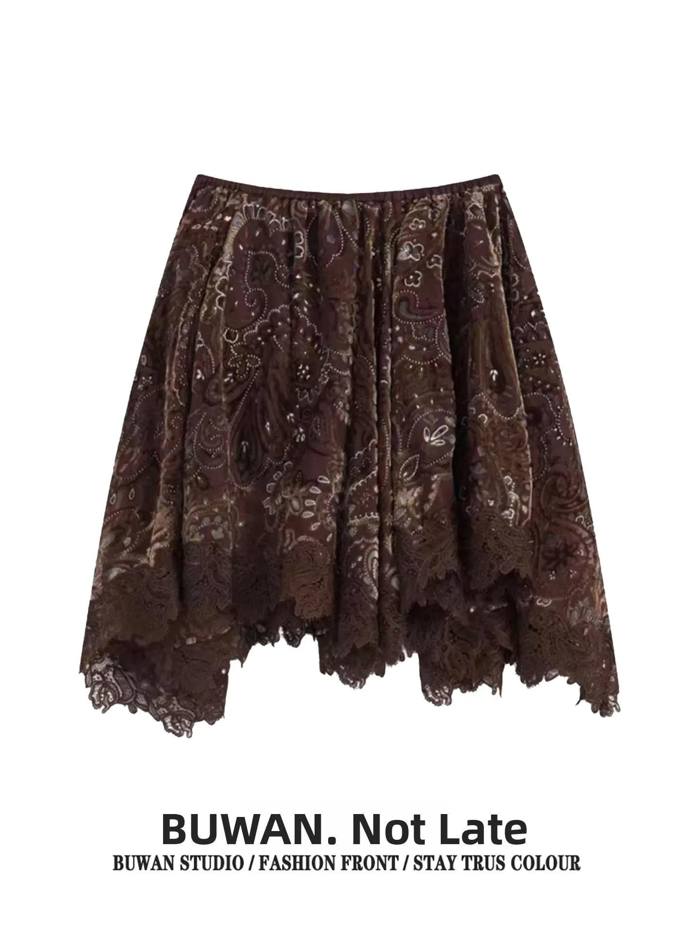 Romantic Retro Nomadic Style Asymmetrical Half Skirt Women's Spring Summer High Waist Slimming A-Line Short Skirt
Romantic Retro Nomadic Style Asymmetrical Half Skirt Women's Spring Summer High Waist Slimming A-Line Short Skirt
