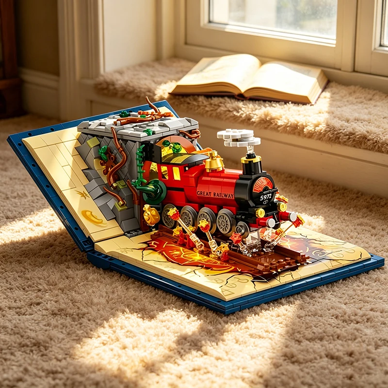 Magic Train Book Building Blocks 889Pieces 3D Moc Plastic Model Diy Assembly Toys Mini Bricks Creative Gift Home Decoration
Magic Train Book Building Blocks 889Pieces 3D Moc Plastic Model Diy Assembly Toys Mini Bricks Creative Gift Home Decoration
