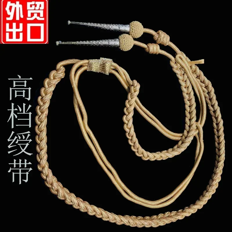 High end gold wire ribbon elf, military soul ribbon, woven metal honor guard hanging rope ribbon
High end gold wire ribbon elf, military soul ribbon, woven metal honor guard hanging rope ribbon