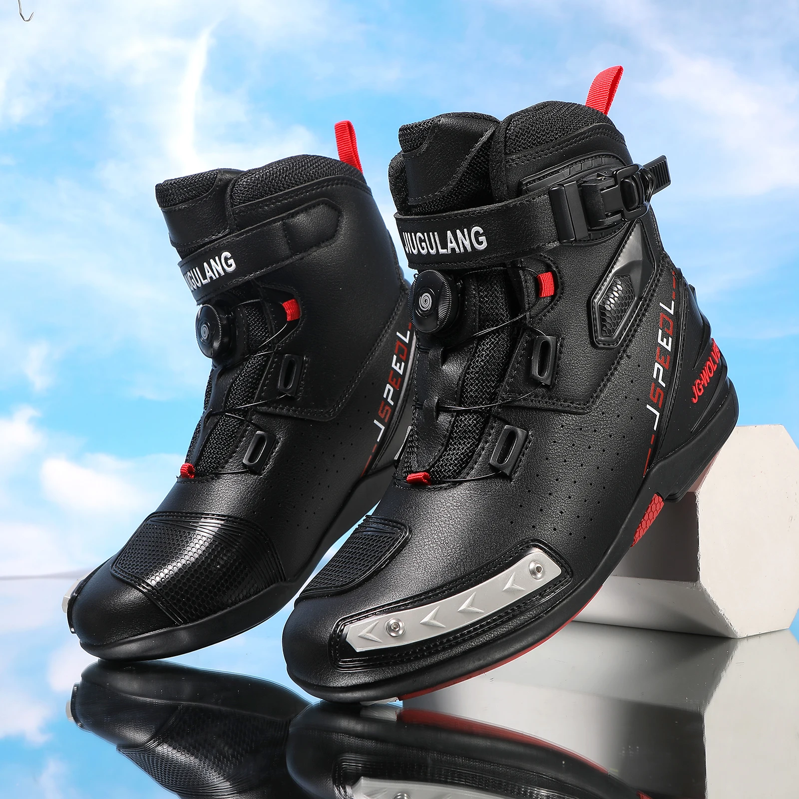 Motorcycle protective boots new unisex four season outdoor casual road off-road riding breathable fashion high top cycling boots
Motorcycle protective boots new unisex four season outdoor casual road off-road riding breathable fashion high top cycling boots