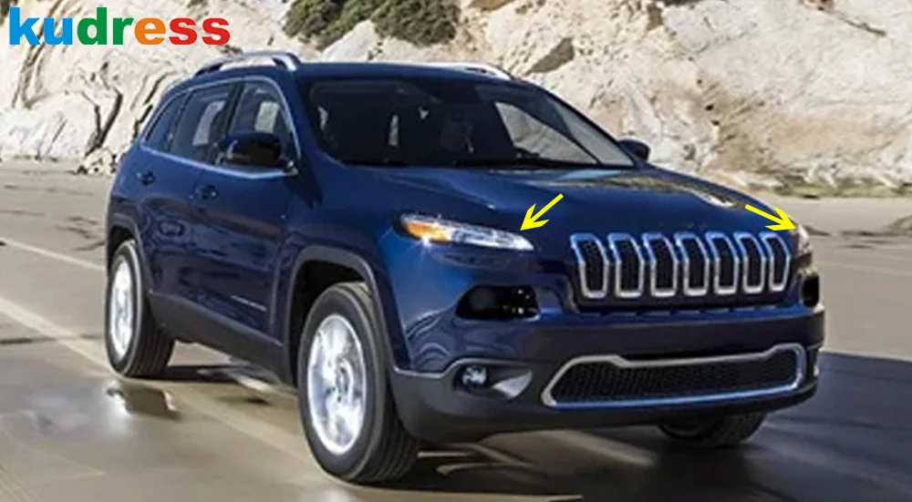 For Jeep Cherokee 2014 2015 2016 Chrome Car Front Head Lights Lamp Cover Trim Headlight Frame Trims Accessories
For Jeep Cherokee 2014 2015 2016 Chrome Car Front Head Lights Lamp Cover Trim Headlight Frame Trims Accessories