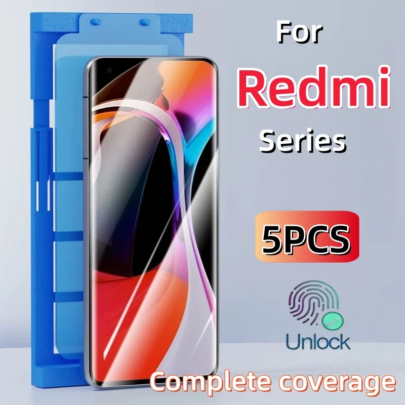 5Pcs For Redmi Note 15 14 13 Pro Plus 13 14ProPlus Note15 Explosion-proof Screen Protector With Install Kit Not Tempered Glass
5Pcs For Redmi Note 15 14 13 Pro Plus 13 14ProPlus Note15 Explosion-proof Screen Protector With Install Kit Not Tempered Glass