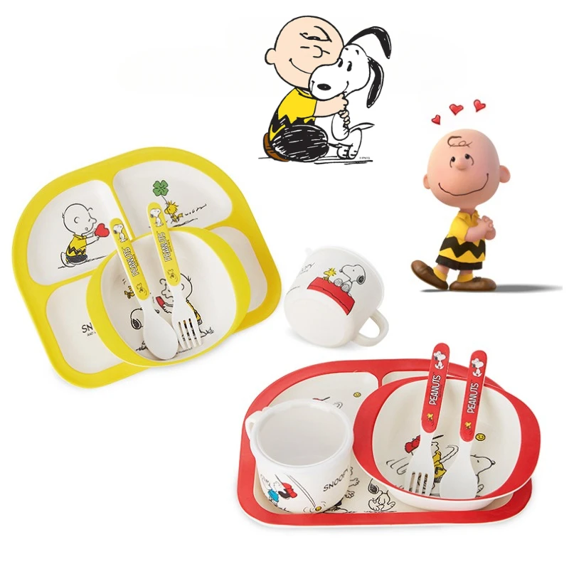 Snoopy Complementary Bowl Dinner Plate Spoon Fork Water Cup Five Pieces Tableware Set Cartoon Anime Kitchen Dinnerware Plates
Snoopy Complementary Bowl Dinner Plate Spoon Fork Water Cup Five Pieces Tableware Set Cartoon Anime Kitchen Dinnerware Plates